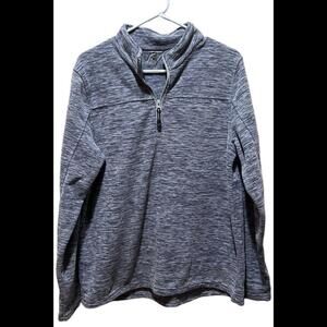 Roper Men's Grey‎ 1/4 Zip Micro Fleece Pullover  Large